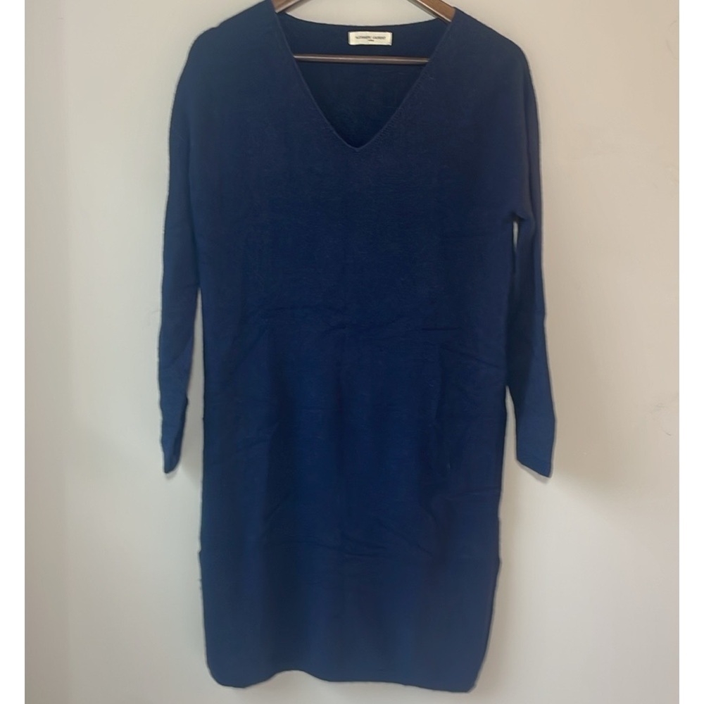 Alexandre Laurent Navy knit sweater dress